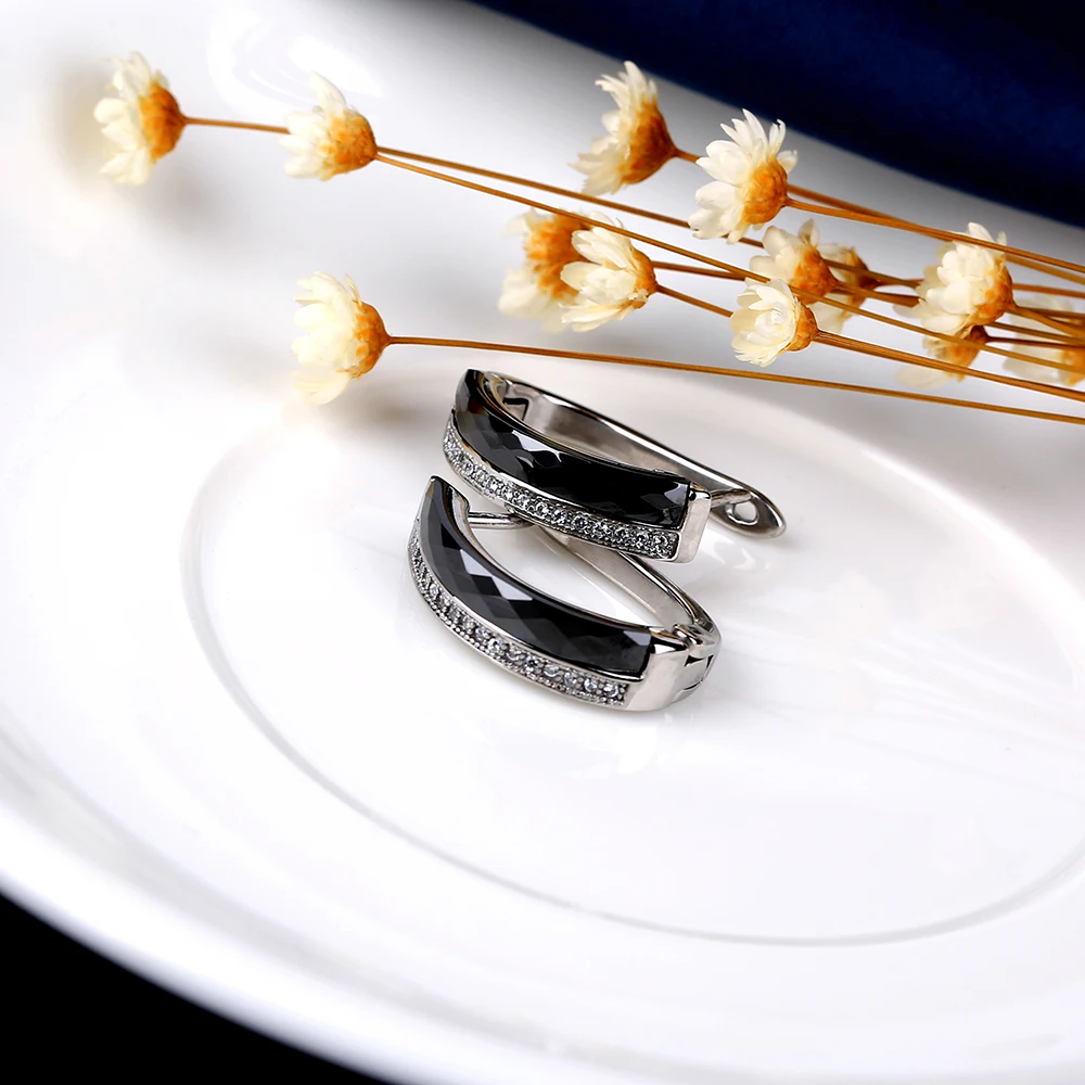 Модные обручальные ювелирные наборы Стразы для женщин из нержавеющей стали