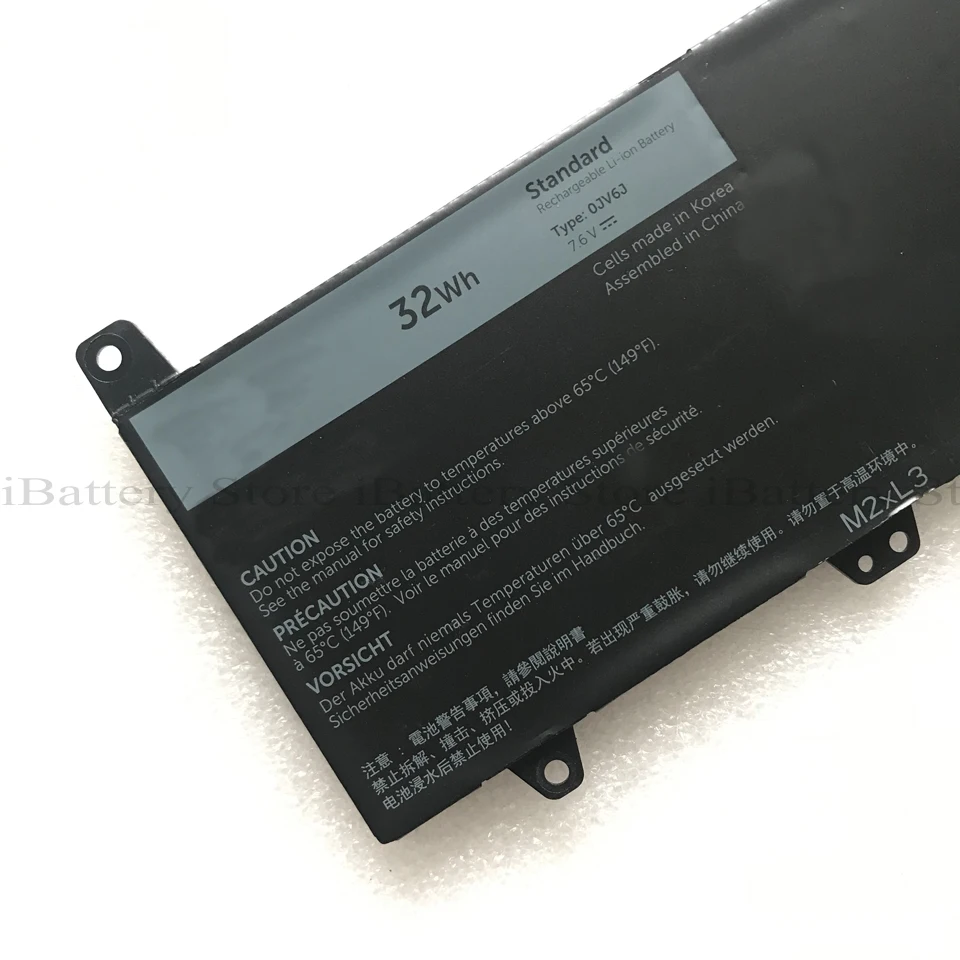 Оригинальный аккумулятор 0JV6J для Dell Inspiron 11 3000 3162 3164 3168 P24T Series PGYK5 | Компьютеры и