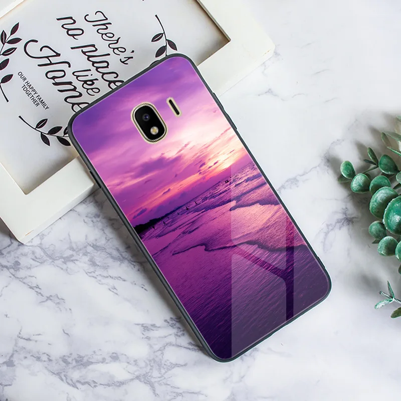 2N08 Для samsung J6 чехол для бампер samsung Galaxy J4 Plus задняя крышка J3 J5 J7 ЕС чехол черного цвета из ТПУ и твердого пластика J1 чехол для телефона - Цвет: 2N08