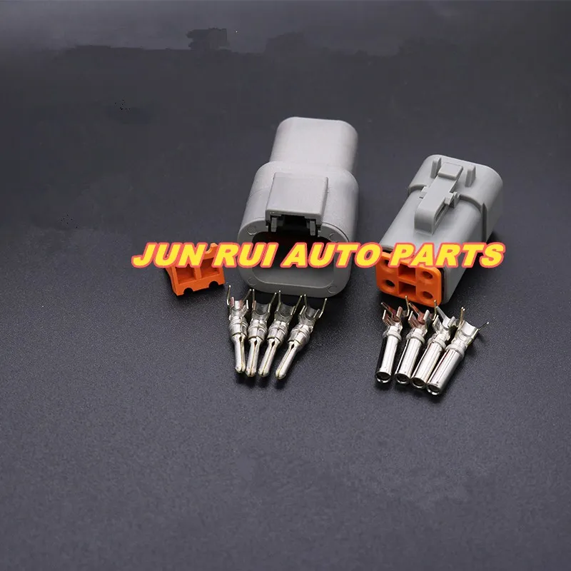 

10pcs/lot Deutsch DTP 4 Pin Gray Male Female Waterproof Electrical Auto Connectors Plug DTP06-4S DTP04-4P