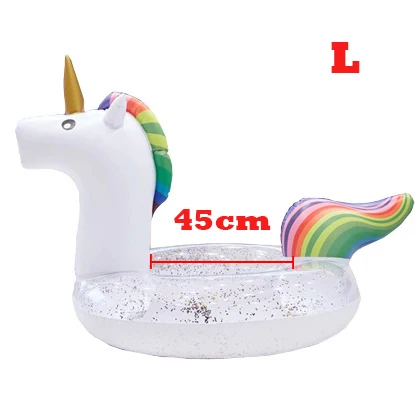 Unicorn-L Надувной круг, плавательный круг для взрослых и детей, плавательный круг, спасательный круг, плот, детский летний плавательный бассейн, игрушки - Цвет: Unicorn-L