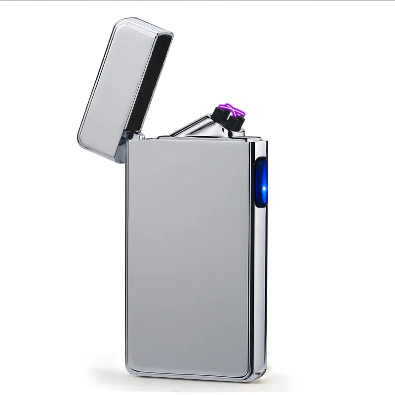2019 USB Зажигалка Бездымная ветрозащитная для сигар Новая электрическая двойная