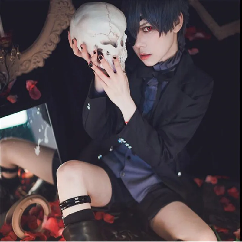 Аниме Черный Дворецкий Косплей Cotumes Ciel Phantomhive Demon Devil черный унисекс косплей наряд