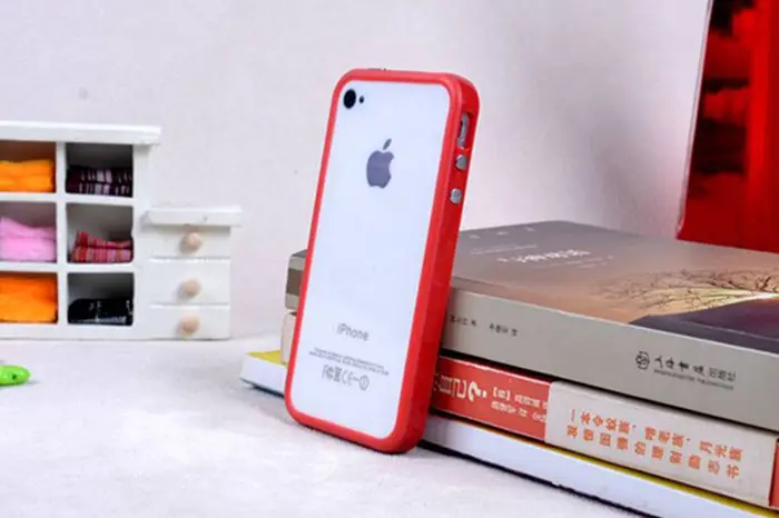Розничная, новинка, сплошной цвет, силиконовый защитный бампер для iphone 4, 4S, tpu, чехол, чехлы для мобильных телефонов, 10 цветов