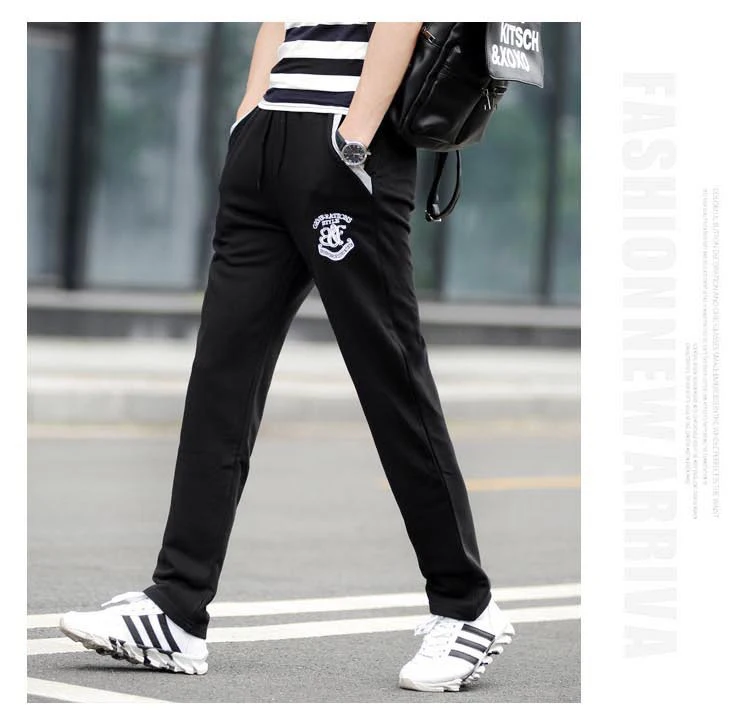 BF pattern Black Мужские шаровары, узкие брюки, спортивные повседневные спортивные штаны, Гарун, Прямые хлопковые узкие брюки, большие размеры, wo мужские брюки - Цвет: BF pattern Black