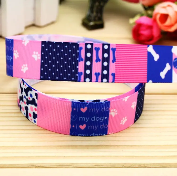

7/8inch Free Shipping Plaid Printed Grosgrain Ribbon Hairbow Headwear Party Decoration Diy Wholesale OEM 22mm P5779
