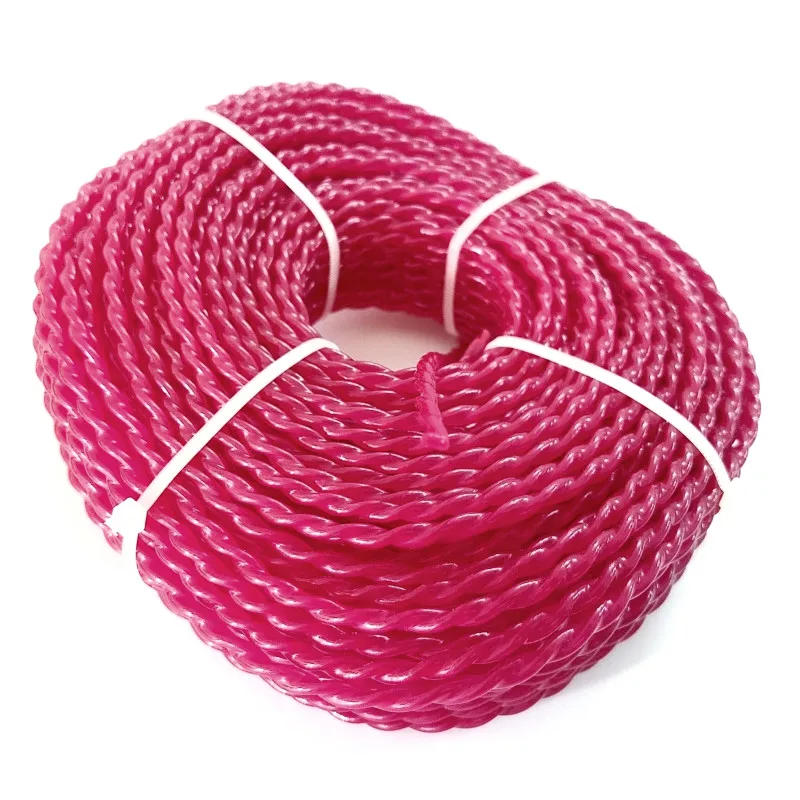 Newest 3mm Brush Cutter Strimmer Line Mowing Nylon Trimmer Rope Wire Oval Straw 60M Lawn Mower Accessory | Инструменты