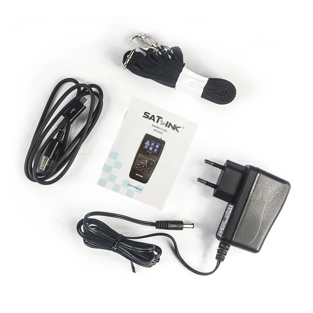 Satlink WS-6933 цифровой Satfinder DVB-S2 спутниковый Finder 2,1 дюймов ЖК-дисплей FTA C& KU Band WS 6933 WS6933 спутниковый измеритель