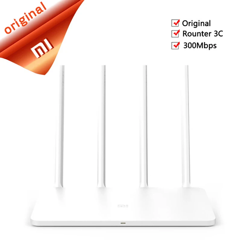 Китайская версия оригинальный Xiao mi Wi Fi роутер 3C 64 ram 802.11N 2 4G 300 Мбит/с смарт