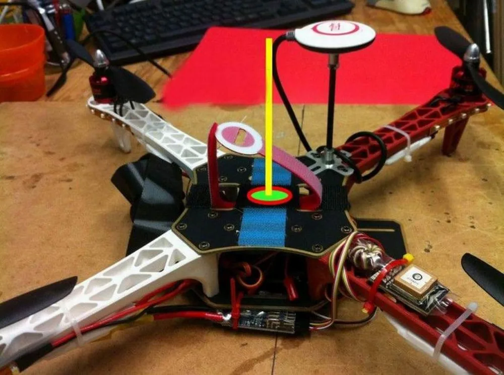 Бесплатная доставка GPS складной антенный кронштейн держатель Квадрокоптер