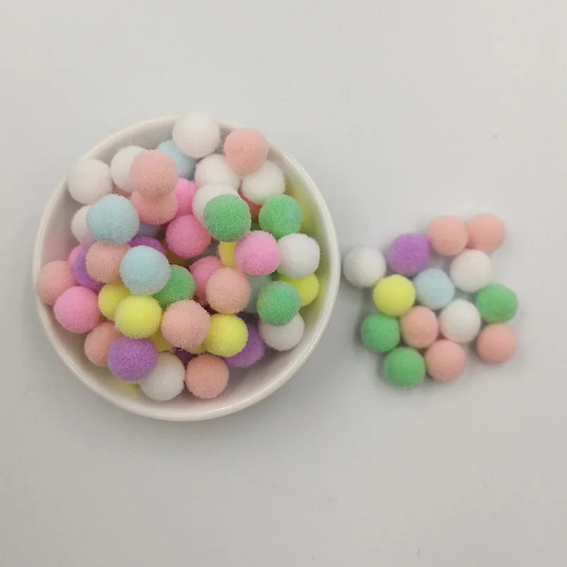 Mix color 2 Помпон 8 мм, 10 мм, 15 мм, 20 мм, 25 мм, 30 мм, мягкие помпоны, Пушистый Плюшевый помпон для рукоделия, помпоны, шар для домашнего декора, швейные принадлежности, 20 г - Цвет: Mix color 2