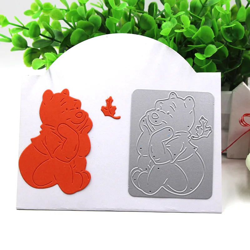 Слон медведь Утка Курица HelloKitty резки штампы Скрапбукинг тиснение вырезать