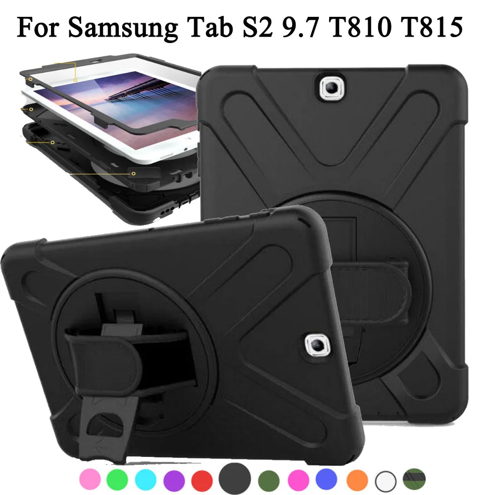 Ударопрочный Детский защитный чехол для Samsung Galaxy Tab S2 9 7 SM T810 T813 T815 T819 прочный