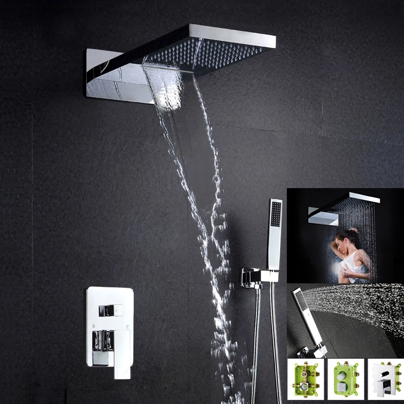 Becola роскошный хромированный латунный набор для душа новый дизайн настенный кран