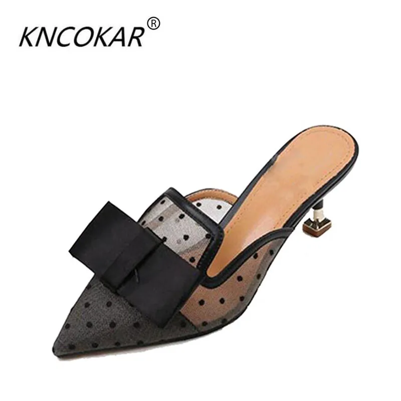 KNCOKAR маленький и модный крутые босоножки сабо Летняя одежда для девочек Новинка