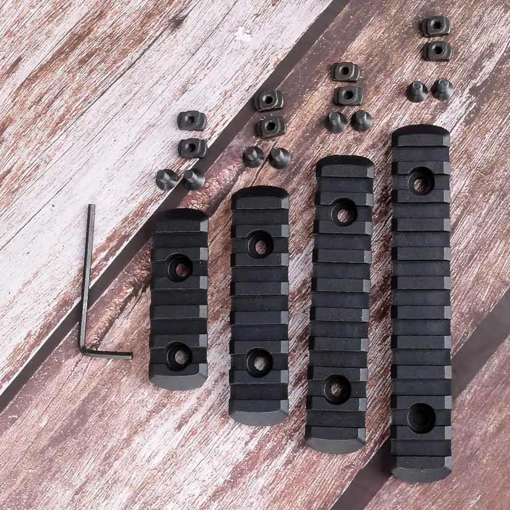 4 шт./компл. Тактические Airsoft полимерная Пикатинни M-LOK для MOE Handguard лазерный прицел охотничья аксессуары