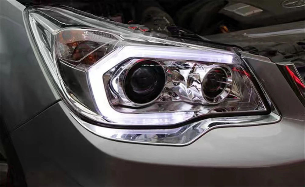 1 пара автомобильный Стайлинг для Subaru Forester фары автомобиля 2013 2014 2015 2016