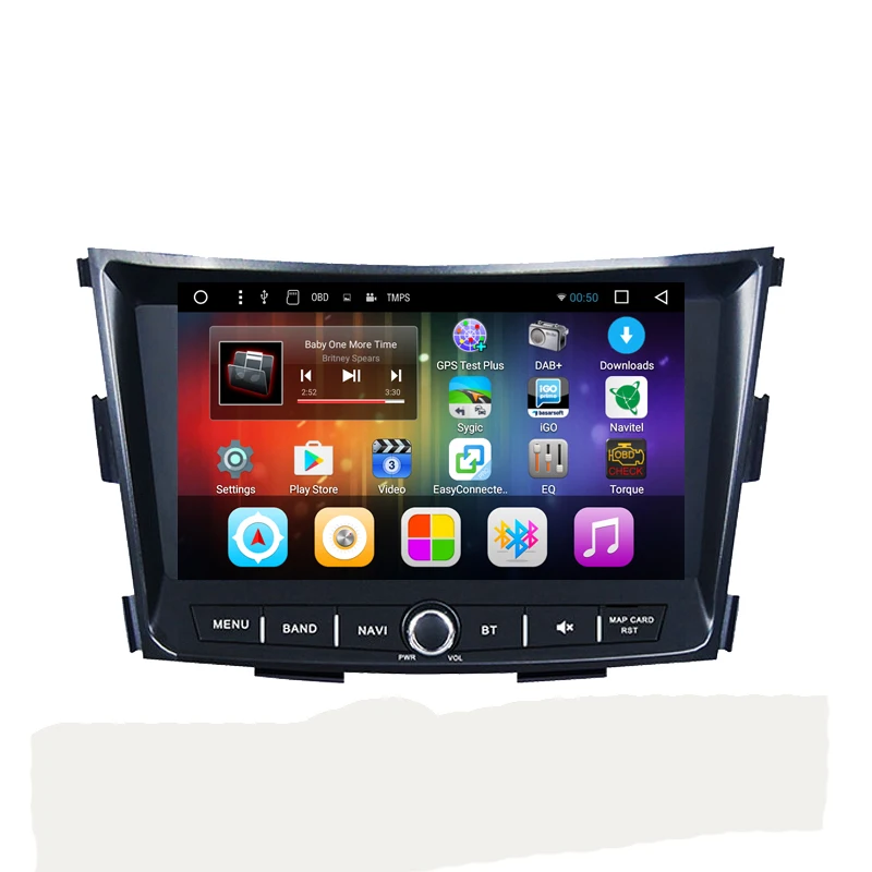 Четырехъядерный HD 1024*600 8 дюймов Android 7 1 автомобильный dvd плеер для Sangyong Tivoli 2018 2019 с
