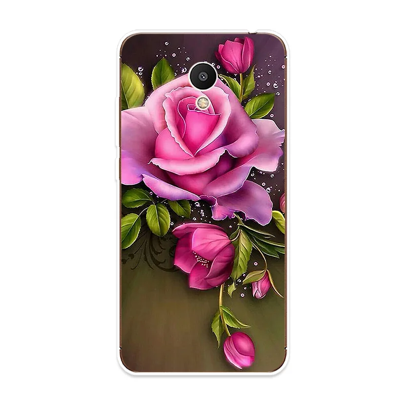 Phone Case For Meizu M3 M5 M6 NTOE M3S M5S M5C M6S M6T U10 U20 Cover Beautiful Flowers Patterned Silicone Soft Shell |