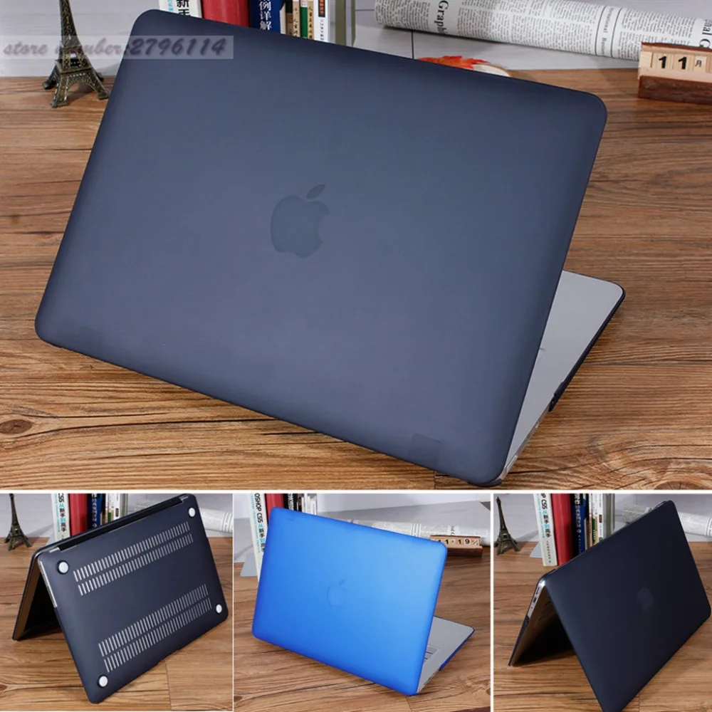 Новый матовый чехол для ноутбука + защита экрана (подарок) клавиатуры Macbook Pro Retina Air