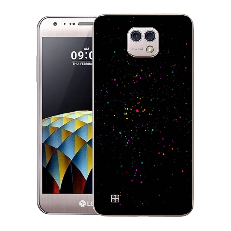 Чехол для LG X Cam 5 2 '' мягкий силиконовый чехол K580 K580DS разноцветный с принтом