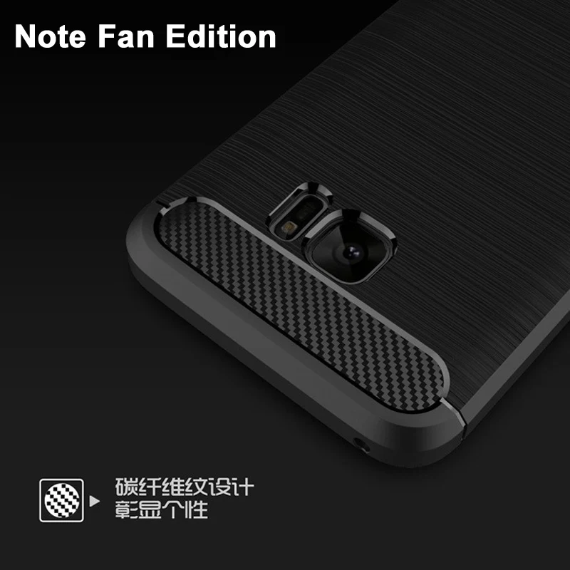 Чехол для samsung Galaxy Note Fan Edition с рисунком из ТПУ чехол для samsung Galaxy Note Fan Edition чехол для телефона из углеродного волокна