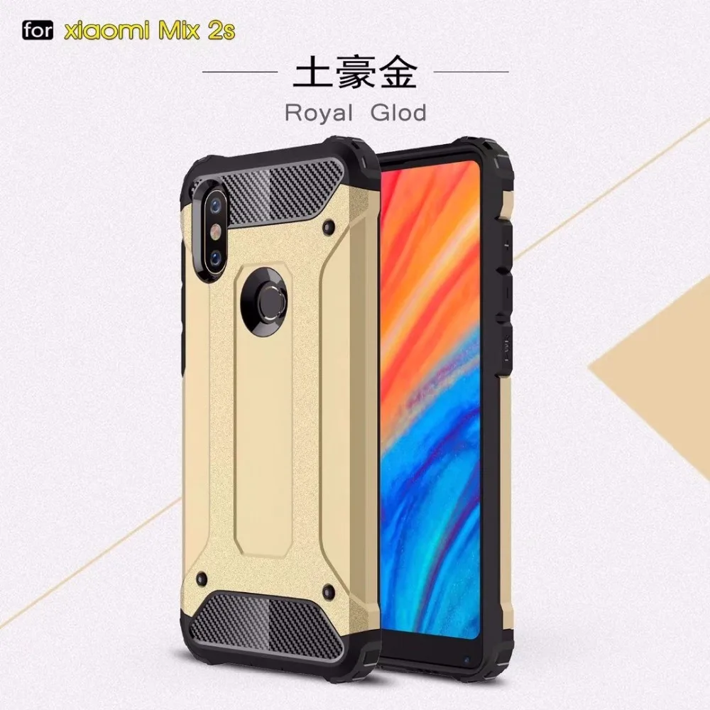For Xiaomi Mi Mix 2S Anti Shock Impact Hard Armor Case 2s Mix2S Cover Cases |