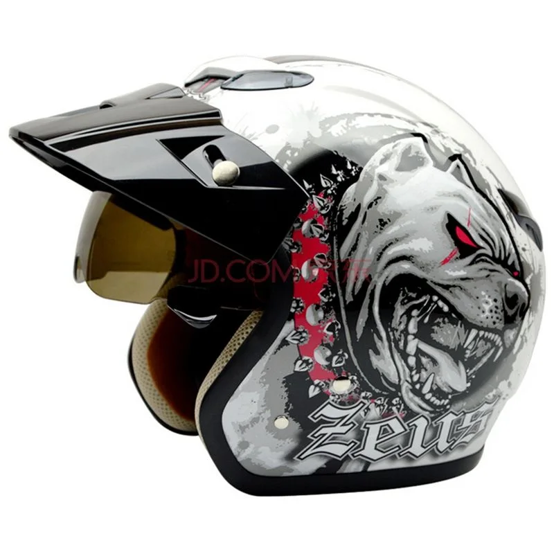 Мотоциклетный реактивный шлем мотоциклетный крест винтажный Casco Capacete с открытым