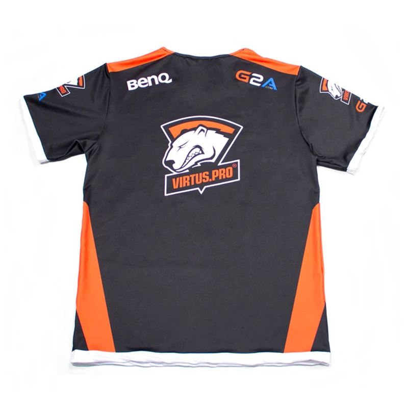 Высокое качество 1:1 Virtus. pro на заказ ID футболка VP футболка для фанатов для мужчин и женщин с круглым вырезом футболки с коротким рукавом Customsize футболка Homme