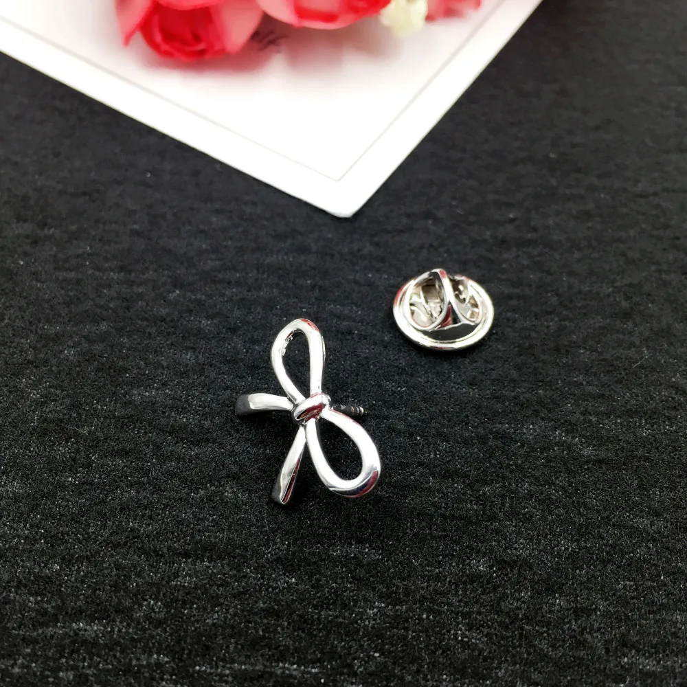 New Vintage Bowknot Brooches for Women Men Fashion Small Brooch Hat Scarf Lapel Pins Romantic Jewelry Gift Accessories | Украшения и