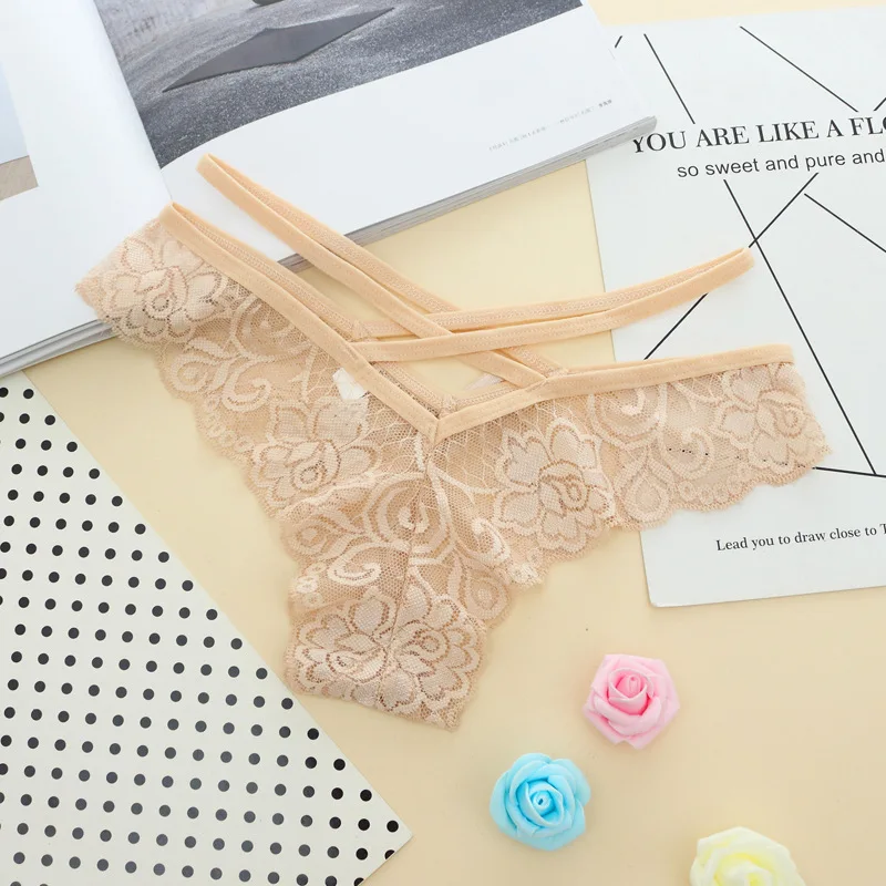 

LUOCHEN Breathable Panty Lace Lingerie Intimates ropa interior femenina tanga Sexy Panties Underwear Briefs underwear womenS1804