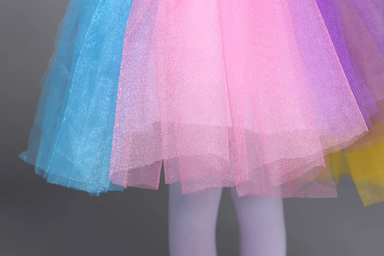 

New flower rainbow salsa dance dress for girls Flowers dance costumes for girls clothes dance costume for girls dancewear kids