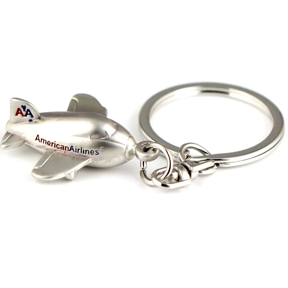 3D брелок для ключей Самолет пассажирского самолета авиалайнер Брелок высокого