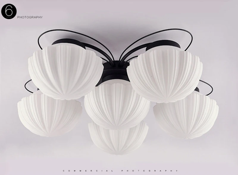 Винтажный металлический стеклянный абажур потолочный светильник для спальни обеденный стол подвесной светильник
