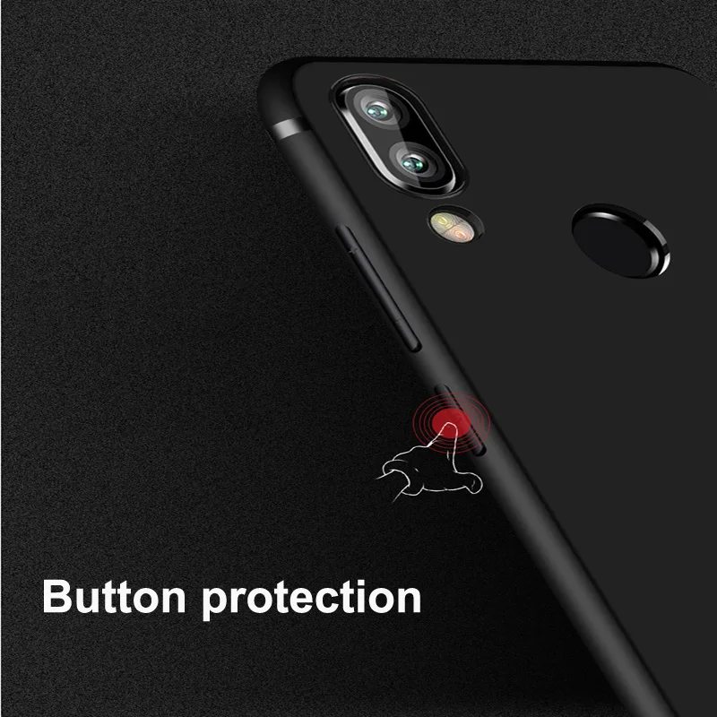 Тонкий мягкий чехол Note7 для xiaomi redmi Note 7 матовый Силиконовый из ТПУ бампер