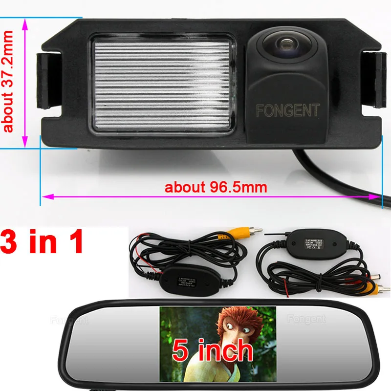 Y8071-AV-H2-50 Для HYUNDAI I30 solaris для KIA SOUL 2013 заднего вида парковки обратный резервный беспроводной монитор для камеры - Название цвета: Y8071-AV-H2-50