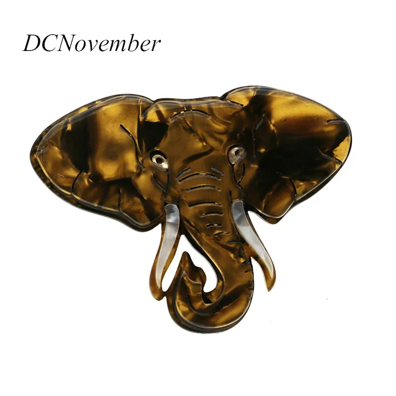 Винтажная брошь со слоном es Pins Женская и мужская акриловая Dcnovember Boutique Jewelry |