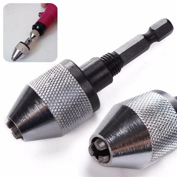 1/4 дюймовый БЕСКЛЮЧЕВОЙ преобразователь патрон для ударного драйвера 0 3 6 5 мм