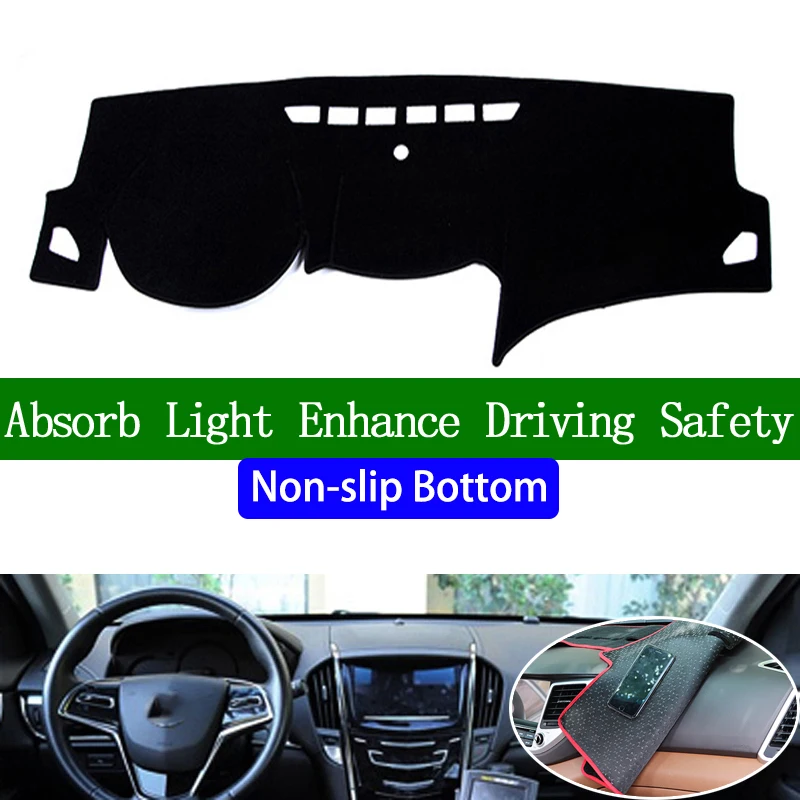 

For Cadillac ATS 2013 2014 2015 2016 2017 Non-slip Bottom Dashboard Cover Car Decals Car Stickers Interior Car Accessories