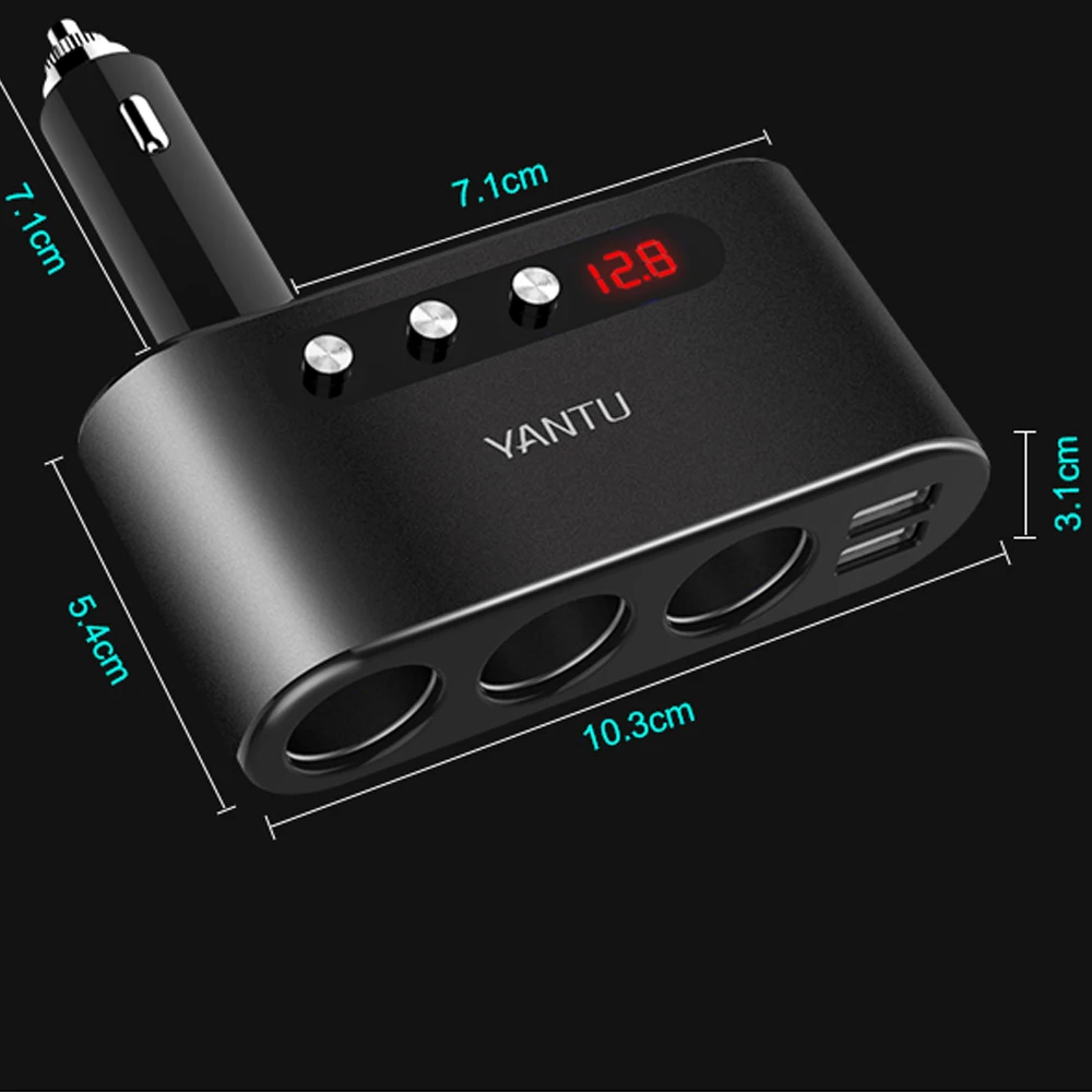 Автомобильное зарядное устройство с 2 USB портами 12 24 В универсальное