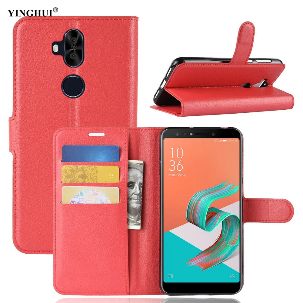 Роскошный чехол для Asus Zenfone 5 lite ZC600KL кошелек Флип PU Кожаные чехлы телефонов Fundas