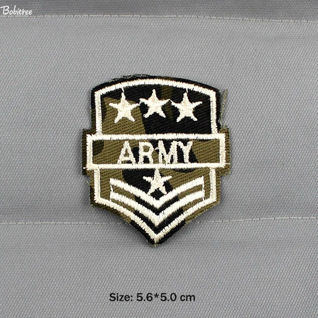 1 pcs Тактический боевой дух армии нашивки для одежды вышитые железные на военные значки ВВС DIY декоративная аппликация - Цвет: 1 pcs