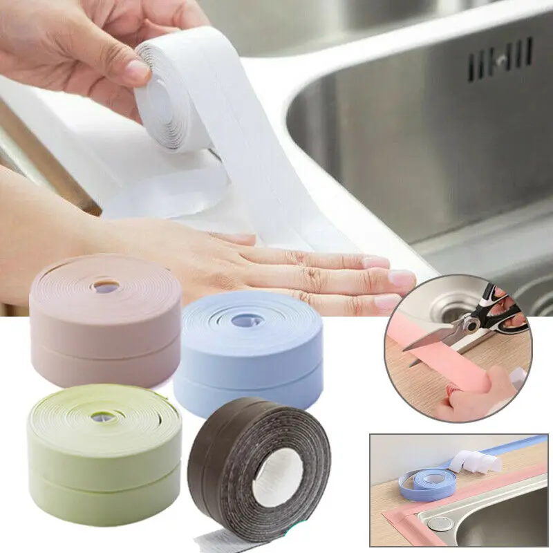 Уплотнительная лента для стен ванной водонепроницаемая самоклеящаяся кухни