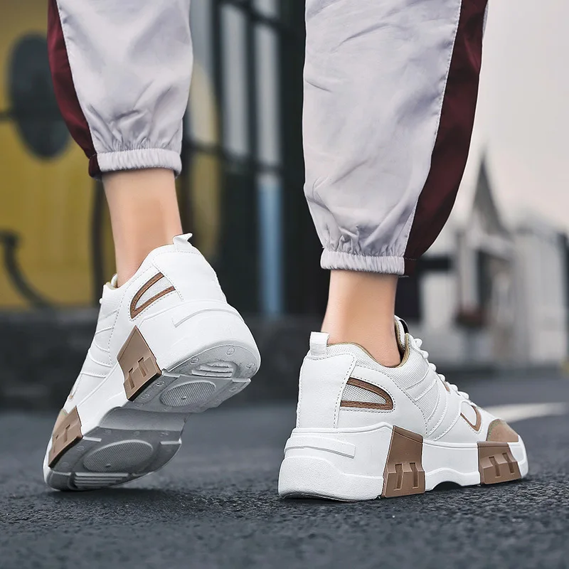 

Winter Sport Shoes Men Autumn Leather Running Sneakers Mesh Mens Fashion Outdoor Platform Shoes Comfortable Breathable Trainer