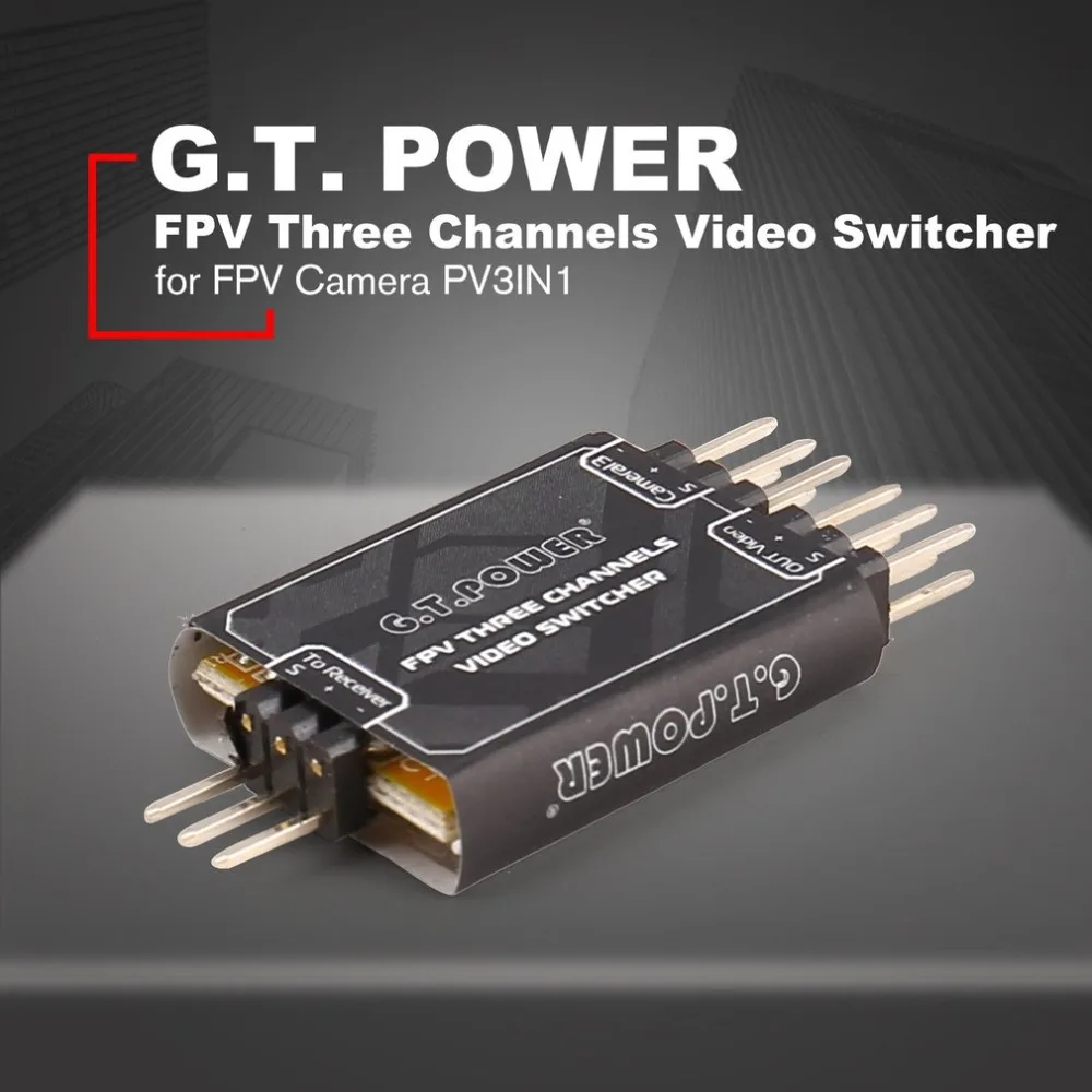 G. T. POWER 3 канальный видео коммутатор модуль переключатель блок над модулем для FPV