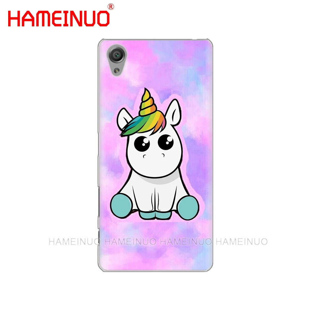 HAMEINUO Радуга Единорог крышка чехол для телефона для sony xperia z2 z3 z4 z5 mini плюс aqua M4 M5 E4 E5 E6 C4 C5 - Цвет: 80801