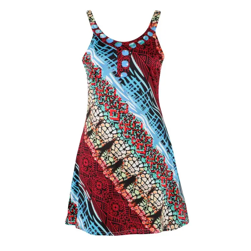 Летнее уютное женское сексуальное пляжное платье Повседневный сарафан без