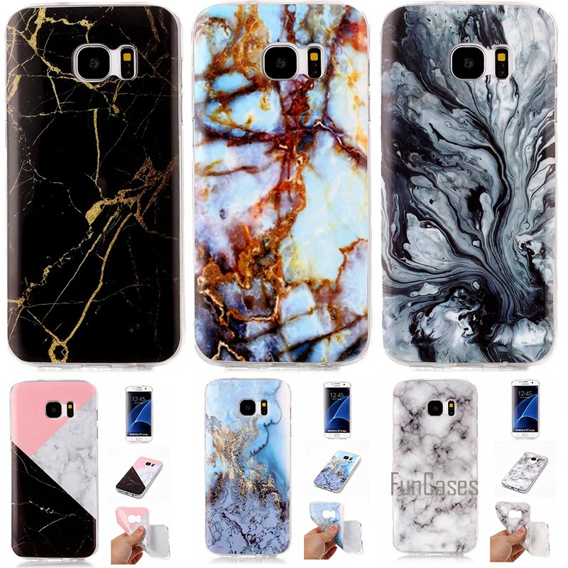Для samsung Galaxy S8 Plus S7 Edge S6 S5 S4 S3 чехол, мягкий силиконовый чехол, чехол, Capinha Etui, гладкий мраморный рок чехол для телефона s