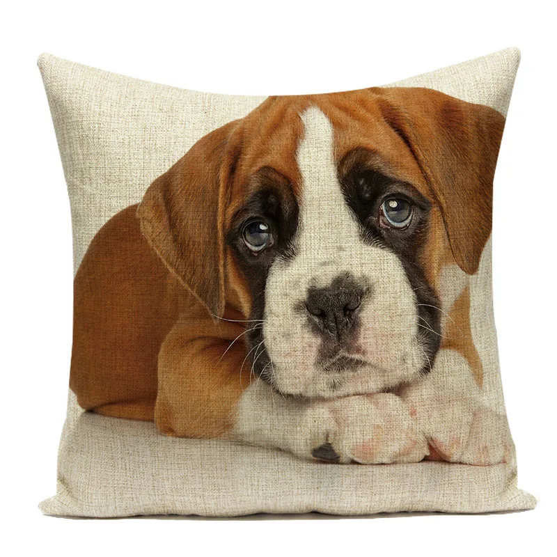 L1065-2 Beagle Чехлы для подушек подушки домашний декор льняные животные Бигль Щенок мультфильм собака наволочка декоративные подушки домашний декор - Цвет: L1065-2