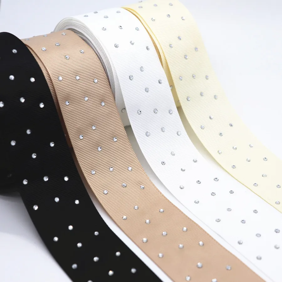 5 ярдов горячей бурения Grosgrain ленты Diamond Печатных 1 &quot38 мм пробки для бутылок DIY